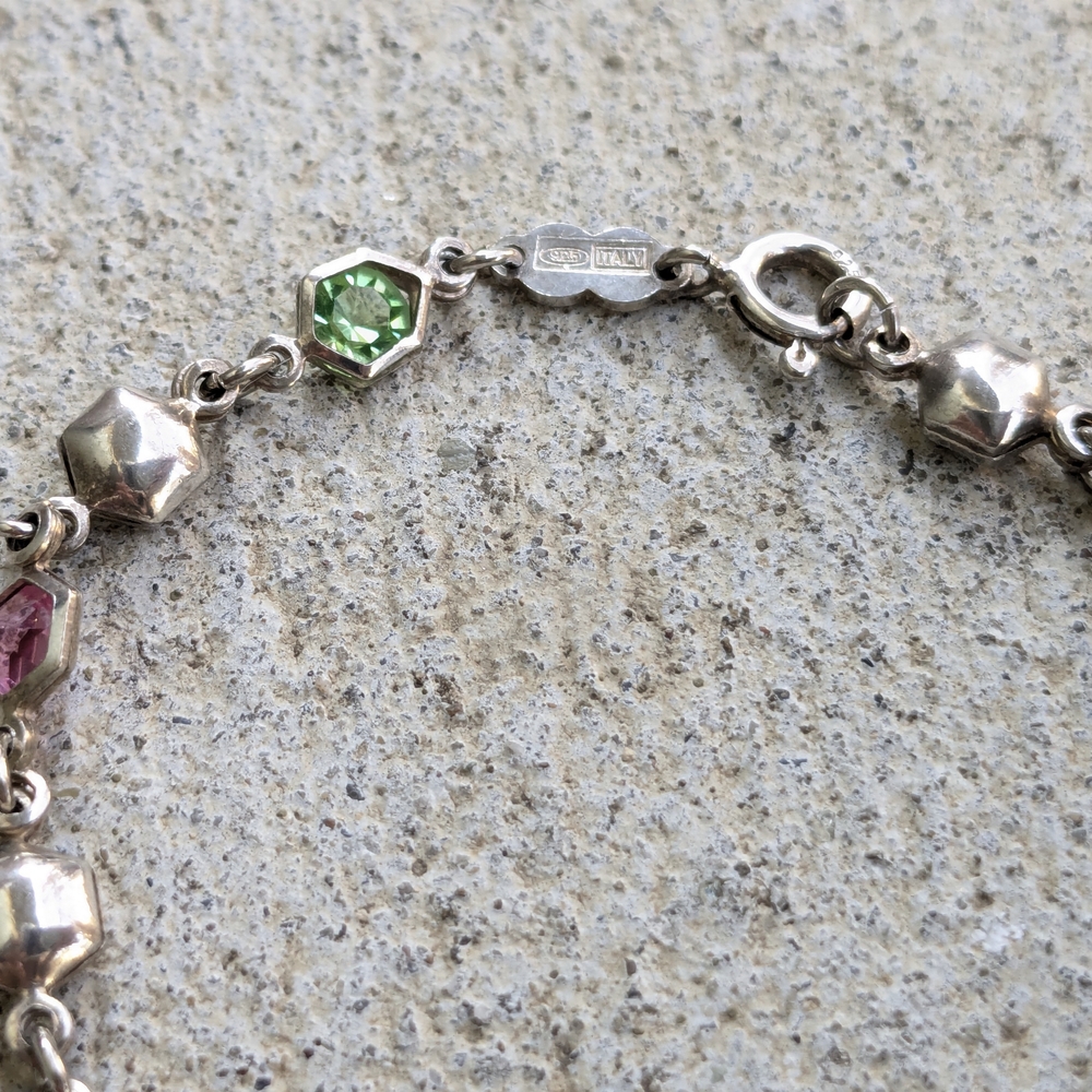 Elegant Multi-Color Gemstone Bracelet - image 5